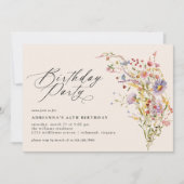 Neutrale crème | Wildflower Garden Alle leeftijden Kaart (Voorkant)