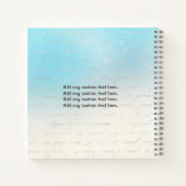 Neutrale Cute Baby Keepomwille 1 jaar Memory Journ Notitieboek (Achterkant)