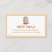 Neutrale diaperrolekaart met een kuikenbroed informatiekaartje (Voorkant)