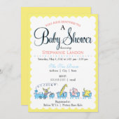 Neutrale diertraining | Retro-Baby shower Kaart (Voorkant / Achterkant)