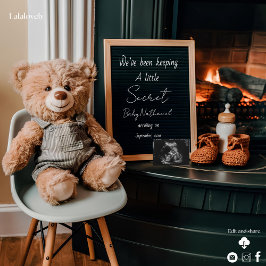 Neutrale digitale zwangerschapsaankondiging feestdagenkaart