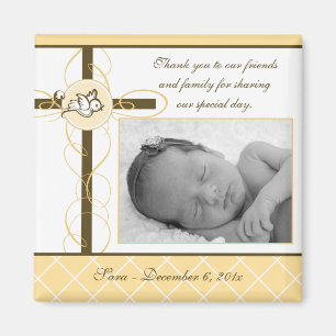 Neutrale doop/doopplezier - fotomagneet magneet