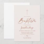 Neutrale doop doopsel kaart (Voorkant / Achterkant)