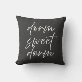 Neutrale “Dorm Sweet Dorm” Kussen | Ivoor & Grijs