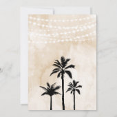 Neutrale Earth Tone Music Festival Birthday Kaart (Achterkant)