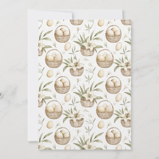 Neutrale Easter Egg Hunt uitnodiging (Achterkant)