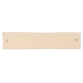 Neutrale Ecru Beige met Monogram Initiaal Korte Tafelloper (Horizontaal)