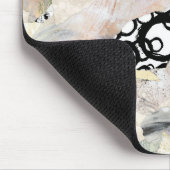 Neutrale Elegante Abstracte Collage Ontwerp Muismat (Hoek)