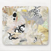 Neutrale Elegante Abstracte Collage Ontwerp Muismat (Voorkant)
