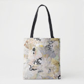 Neutrale Elegante Abstracte Collage Ontwerp Tote Bag (Voorkant)