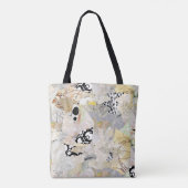 Neutrale Elegante Abstracte Collage Ontwerp Tote Bag (Achterkant)