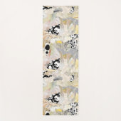 Neutrale Elegante Abstracte Collage Ontwerp Yogamat (Voorkant)