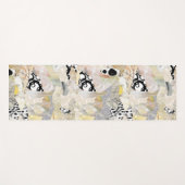 Neutrale Elegante Abstracte Collage Ontwerp Yogamat (Voorkant (horizontaal))