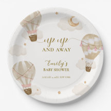 Neutrale Elegante Boho Heet Luchtballon Baby Showe