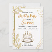 Neutrale elegante moderne gouden minimalistische v kaart (Voorkant)