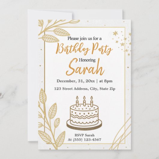 Neutrale elegante moderne gouden minimalistische v kaart (Voorkant)