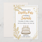 Neutrale elegante moderne gouden minimalistische v kaart (Voorkant / Achterkant)