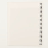 Neutrale Elegante Moderne Minimalistische Monogram Planner (Achterkant)