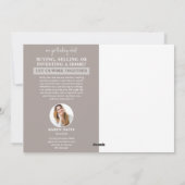 Neutrale Elegante Vrolijke Kerstmakelaar Feestdagenkaart (Achterkant)