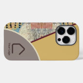 Neutrale elegantie met Abstracte accenten Logo Case-Mate iPhone Case (Achterkant (horizontaal))