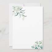 Neutrale ellephant Baby Shower Invitations Kaart (Achterkant)