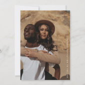 Neutrale en moderne Tan-foto Sla de datumkaart op Kaart (Achterkant)