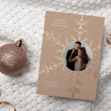 Neutrale en Roos Gold Snowflake Foto