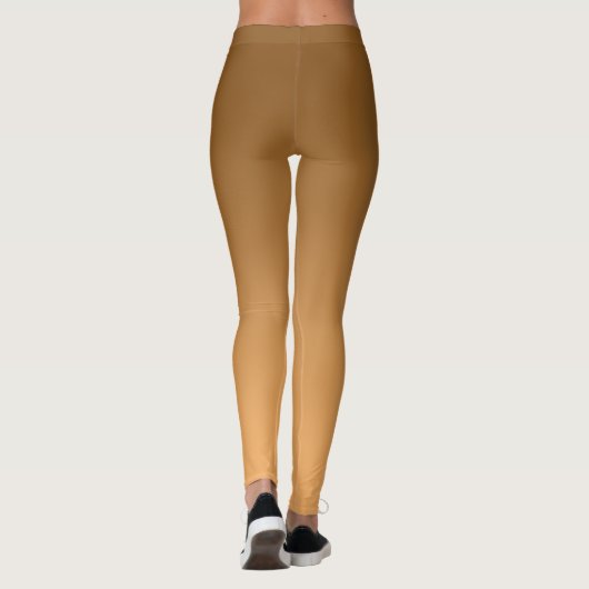Neutrale en vlakke gradiënt Golden Leggings (Achterkant)