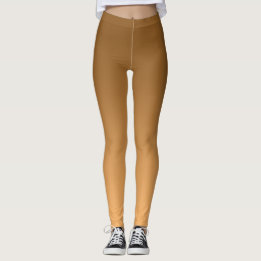 Neutrale en vlakke gradiënt Golden Leggings