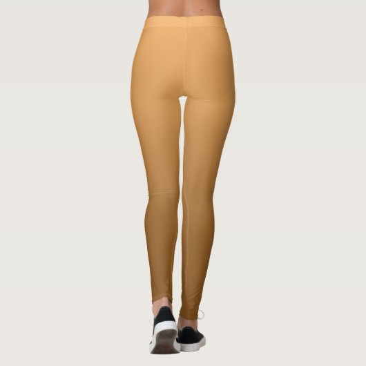 Neutrale en vlakke gradiënt Golden Leggings (Achterkant)