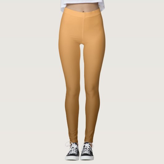 Neutrale en vlakke gradiënt Golden Leggings (Voorkant)