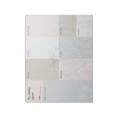 Neutrale esthetische Wildflower Weekly Planner Notitieblok (Linkerzijde)
