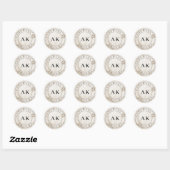 Neutrale Etsy / Handmade Shop Bedankt Sticker (Vel)
