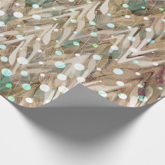 Neutrale feestelijke kerst cadeaupapier (Hoek)