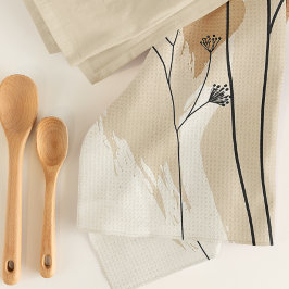 neutrale flora theedoek