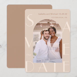 Neutrale foto Weddenschap Save The Date