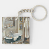 Neutrale Franse badkamer Sleutelhanger (Achterkant)