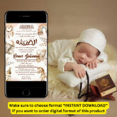 Neutrale geboortekaartje Baby-moslim Kaart