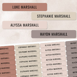 Neutrale gegoten Kinder waterdichte naam Labels