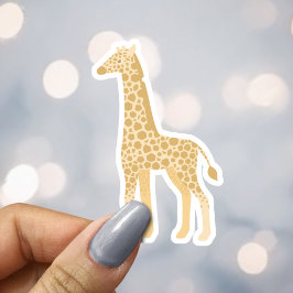 Neutrale Gele Giraffe Safari Enveloppe Zegel Sticker