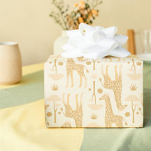Neutrale Gele Giraffe Safari Wild One Cadeau