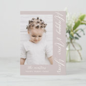 Neutrale Gelukkig Nieuwjaar-foto Feestdagenkaart (Staand voorkant)