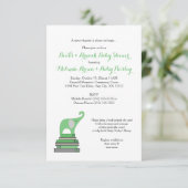 Neutrale Gender Books en Brunch Baby shower Kaart (Staand voorkant)