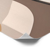 Neutrale geometrische abstracte afbeelding zonder  poster (Hoek)