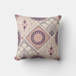 Neutrale geometrische art deco kussen