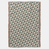 Neutrale geometrische driehoek Throw deken (Voorkant Verticaal)