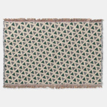 Neutrale geometrische driehoek Throw deken