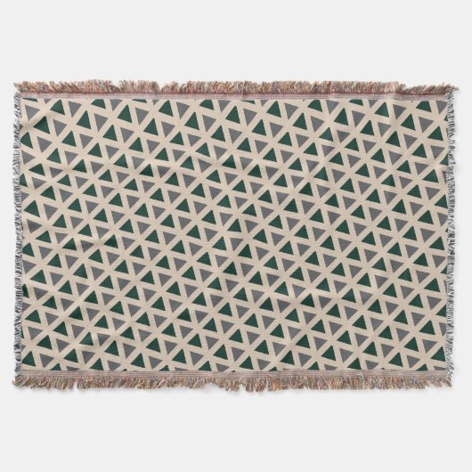 Neutrale geometrische driehoek Throw deken (Voorkant)
