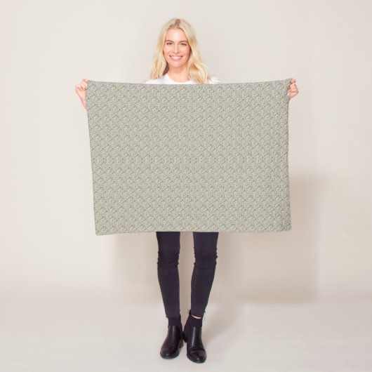 Neutrale geometrische fleece deken | Cozy Chic (In situ)