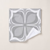 Neutrale geometrische tegels bad handdoek (Wasdoekje)